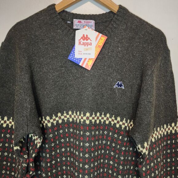 Vintage 70s Robe Di Kappa Shetland Wool Sweater Fair Isle New Deadstock Rare - Picture 2 of 15